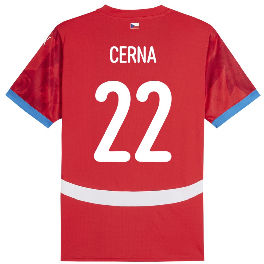 Men Football Czech Republic Franny Černá #22 Red Home Jersey 24-26 T-Shirt Australia