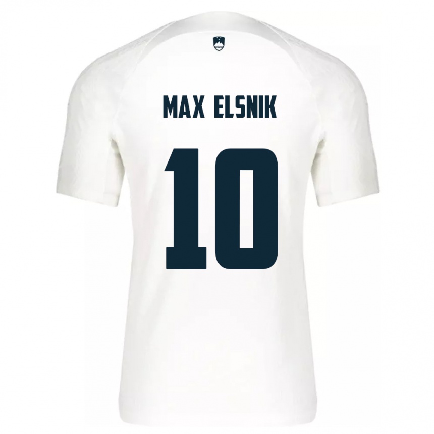 Men Football Slovenia Timi Max Elsnik #10 White Home Jersey 24-26 T-Shirt Australia