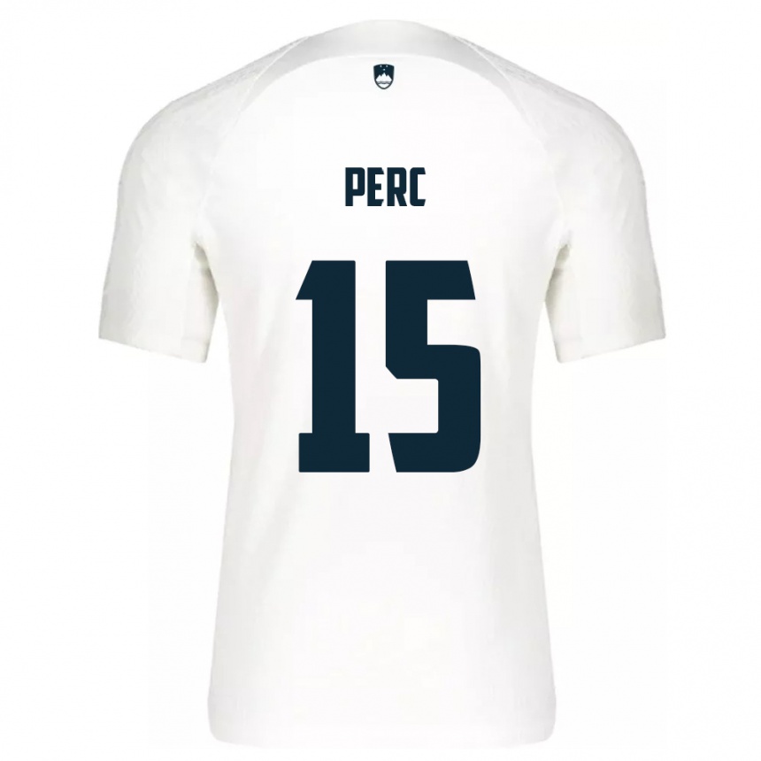 Men Football Slovenia Nick Perc #15 White Home Jersey 24-26 T-Shirt Australia