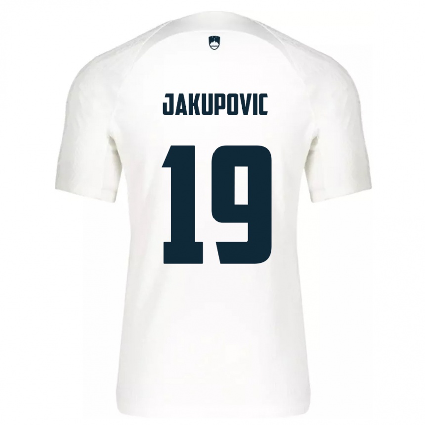 Men Football Slovenia Aldin Jakupovic #19 White Home Jersey 24-26 T-Shirt Australia