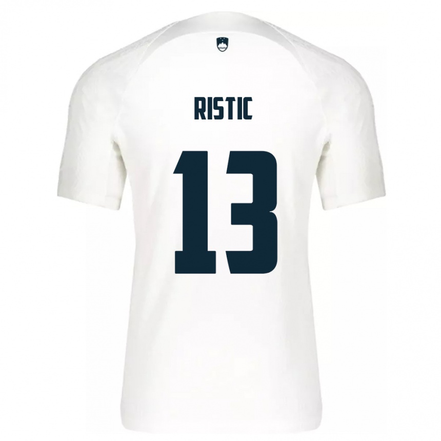 Men Football Slovenia Aleks Ristic #13 White Home Jersey 24-26 T-Shirt Australia