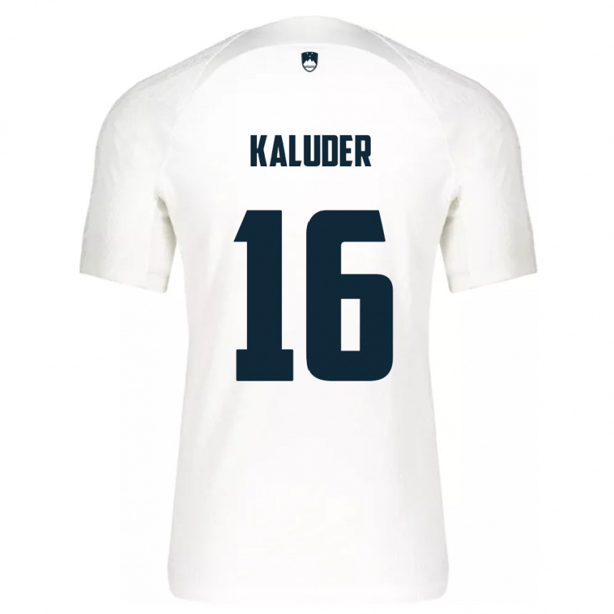 Men Football Slovenia Grega Kaluder #16 White Home Jersey 24-26 T-Shirt Australia