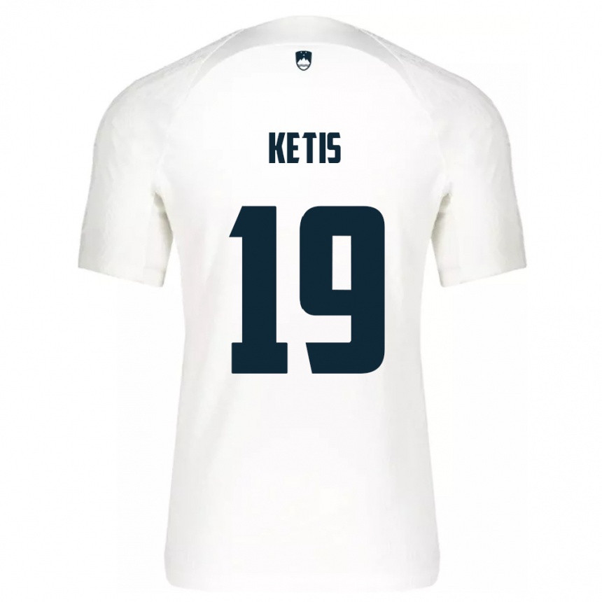 Men Football Slovenia Sara Ketiš #19 White Home Jersey 24-26 T-Shirt Australia