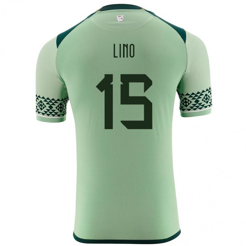 Men Football Bolivia Daniel Lino #15 Light Green Home Jersey 24-26 T-Shirt Australia