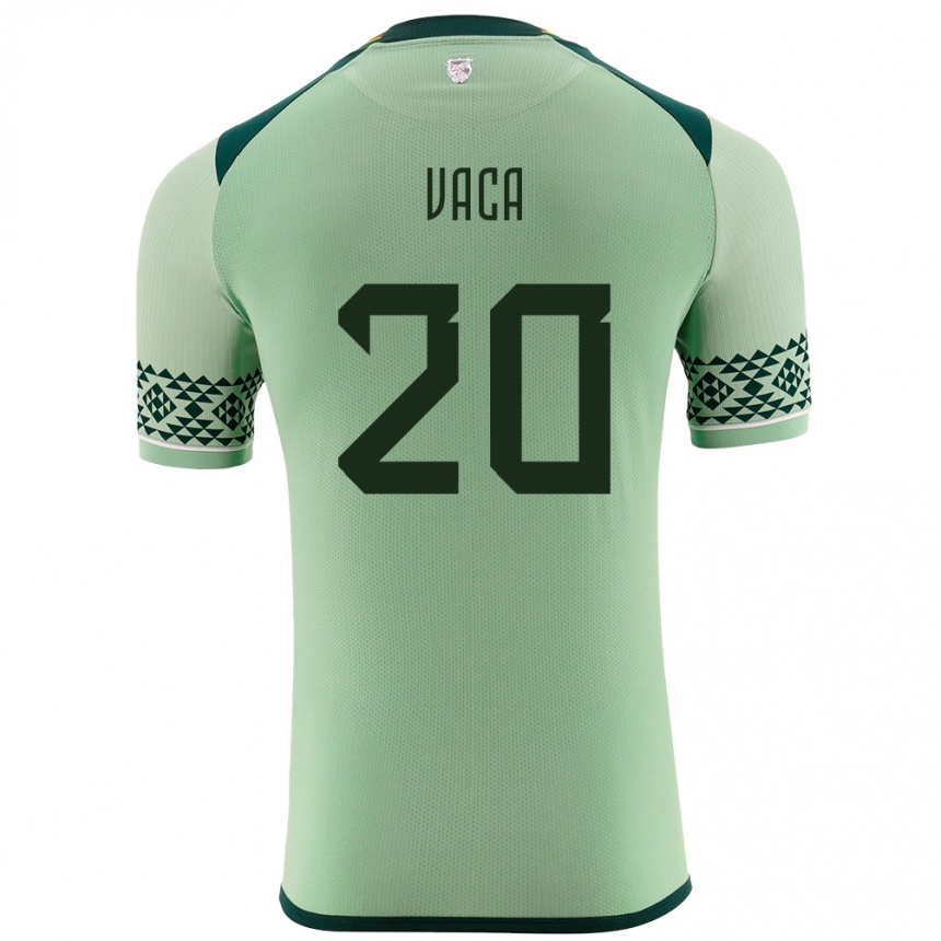 Men Football Bolivia Pablo Vaca #20 Light Green Home Jersey 24-26 T-Shirt Australia