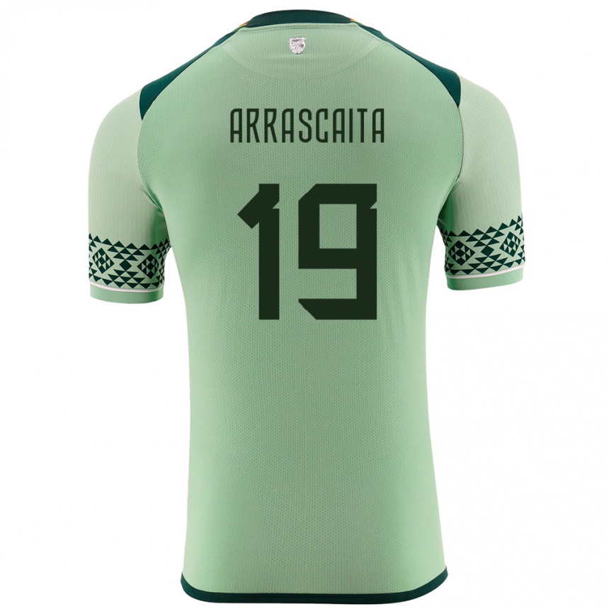 Men Football Bolivia Jaime Arrascaita #19 Light Green Home Jersey 24-26 T-Shirt Australia