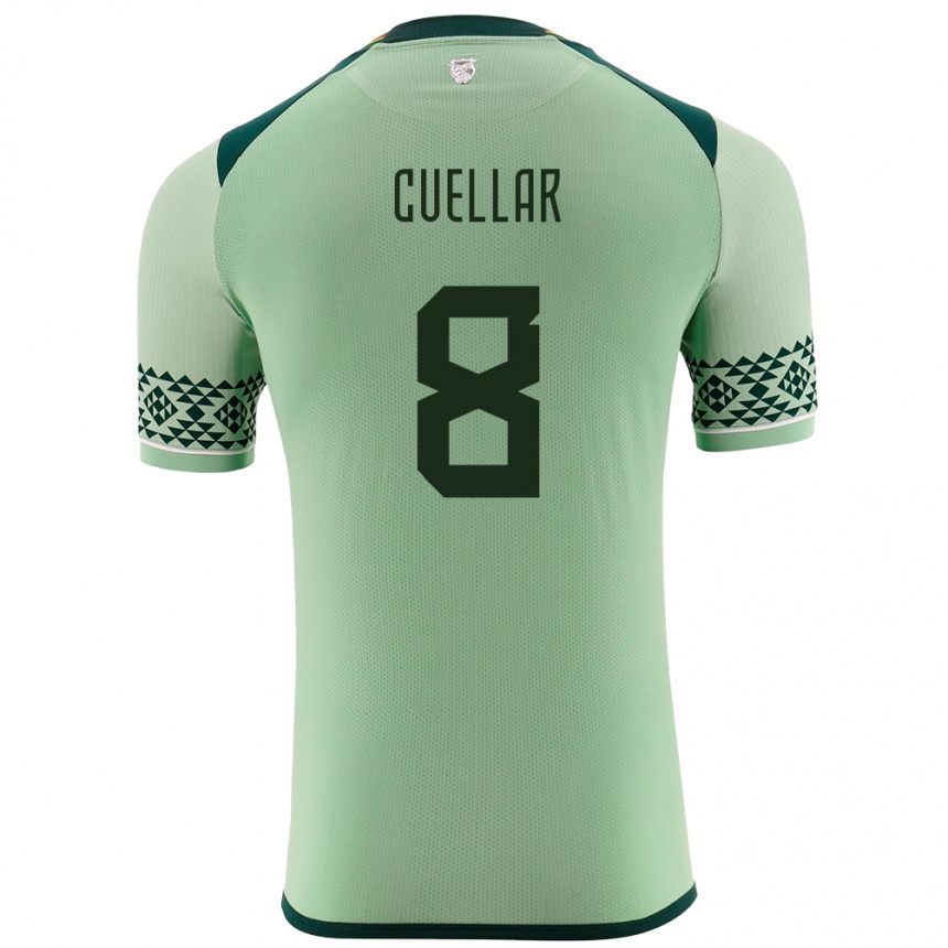 Men Football Bolivia Jaume Cuéllar #8 Light Green Home Jersey 24-26 T-Shirt Australia