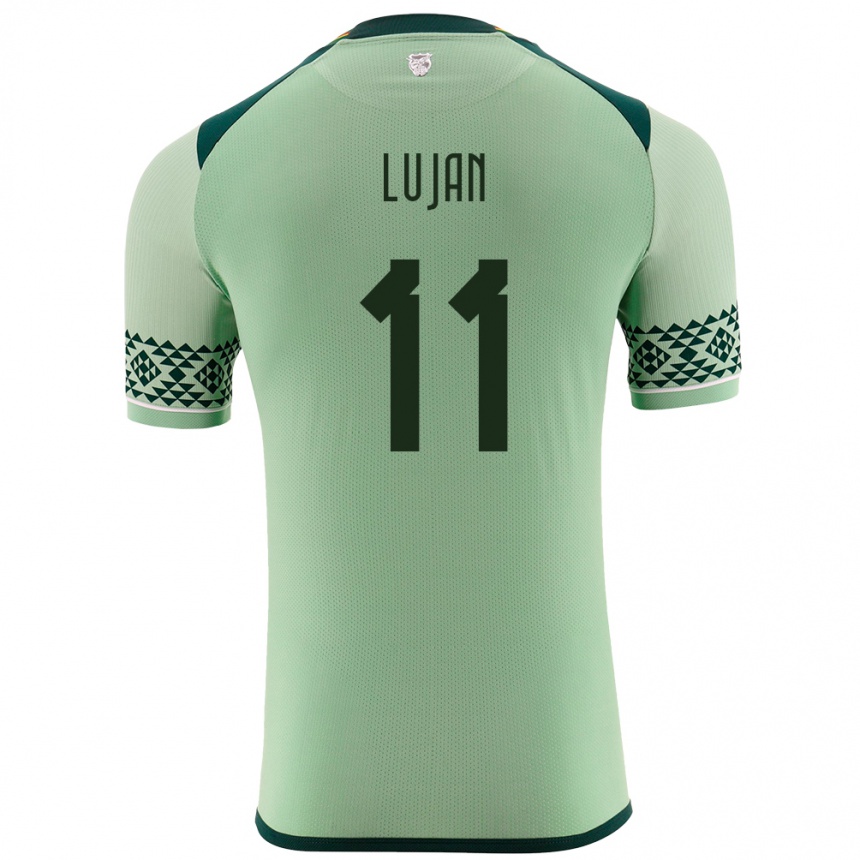 Men Football Bolivia Pablo Luján #11 Light Green Home Jersey 24-26 T-Shirt Australia