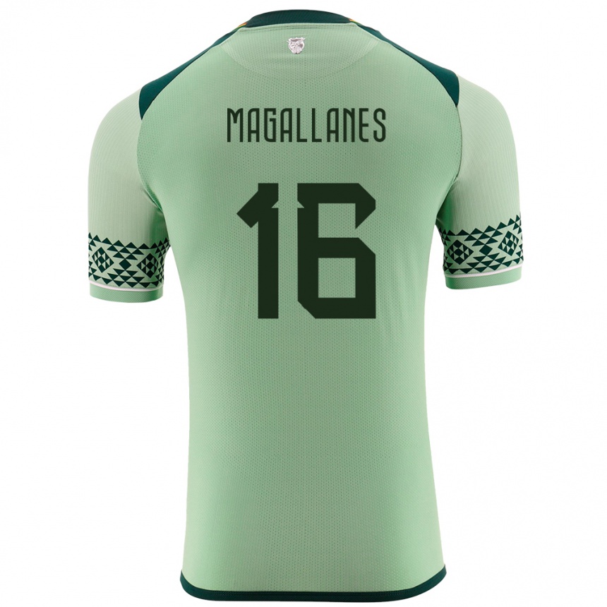 Men Football Bolivia Juan Magallanes #16 Light Green Home Jersey 24-26 T-Shirt Australia