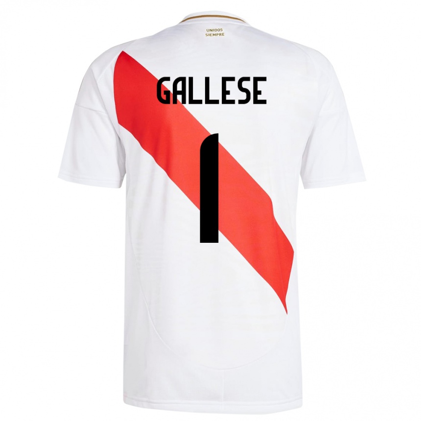 Men Football Peru Pedro Gallese #1 White Home Jersey 24-26 T-Shirt Australia