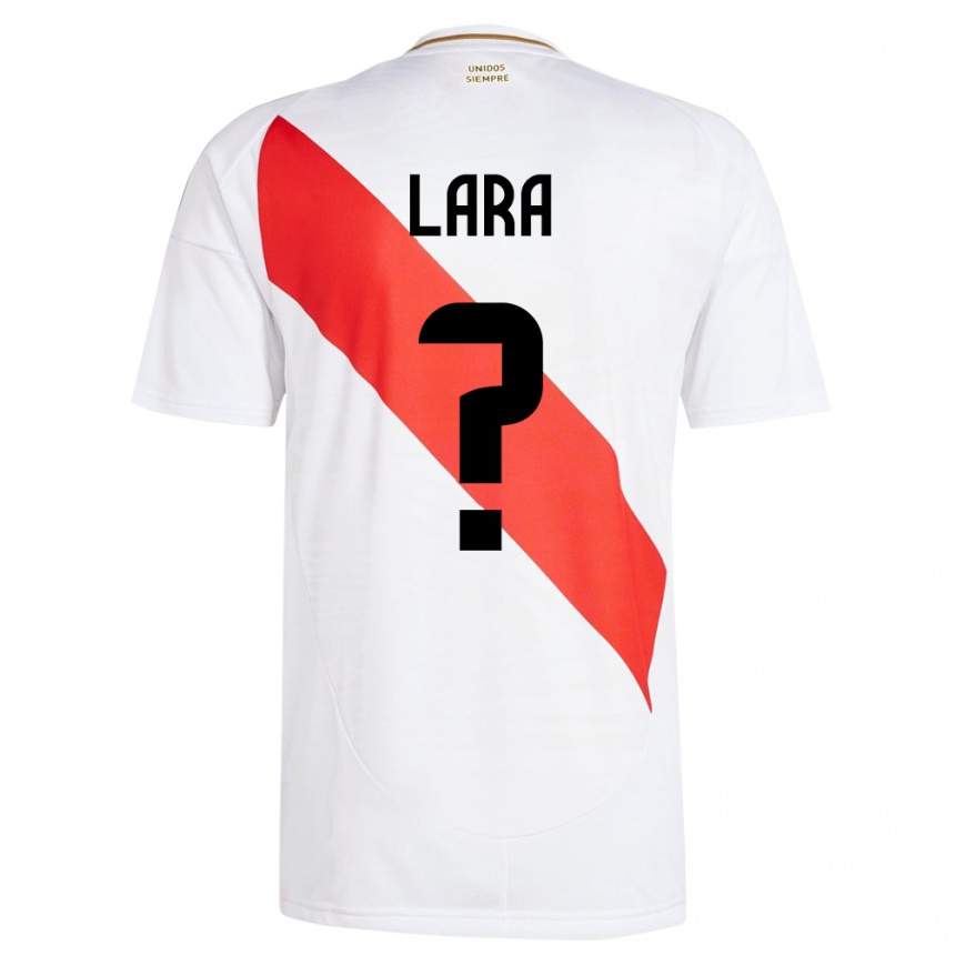 Men Football Peru Jean Lara #0 White Home Jersey 24-26 T-Shirt Australia