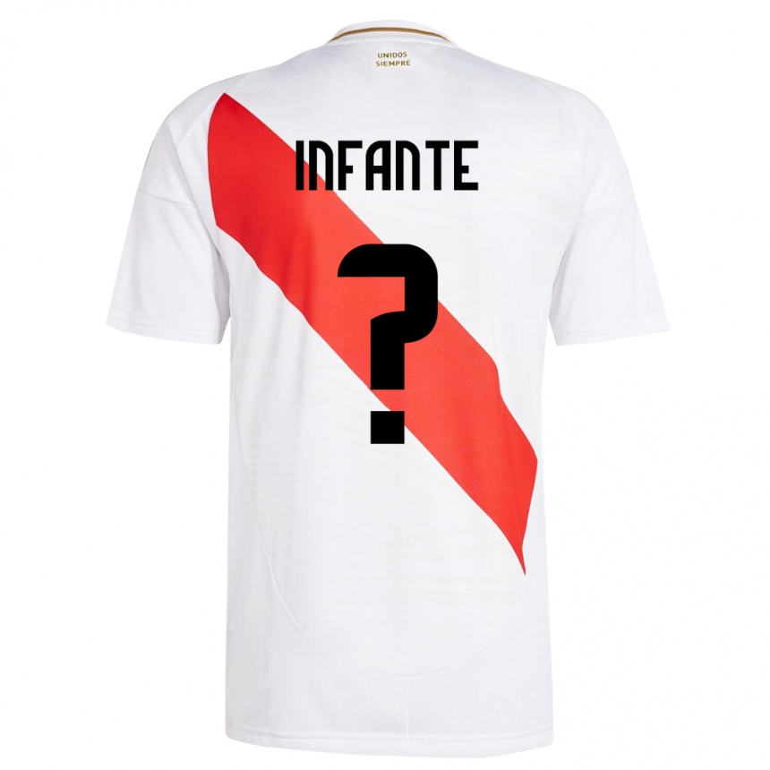 Men Football Peru Maycol Infante #0 White Home Jersey 24-26 T-Shirt Australia