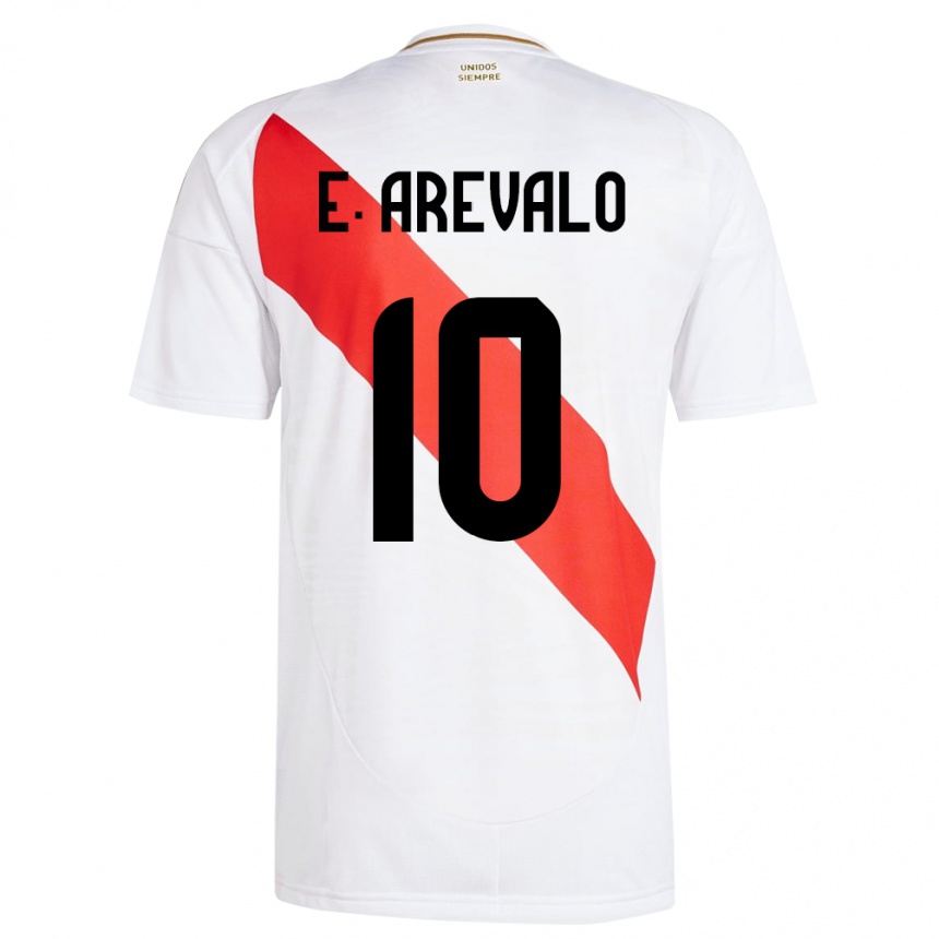 Men Football Peru Emily Arévalo #10 White Home Jersey 24-26 T-Shirt Australia