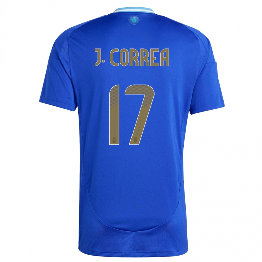 Men Football Argentina Joaquin Correa #17 Blue Away Jersey 24-26 T-Shirt Australia