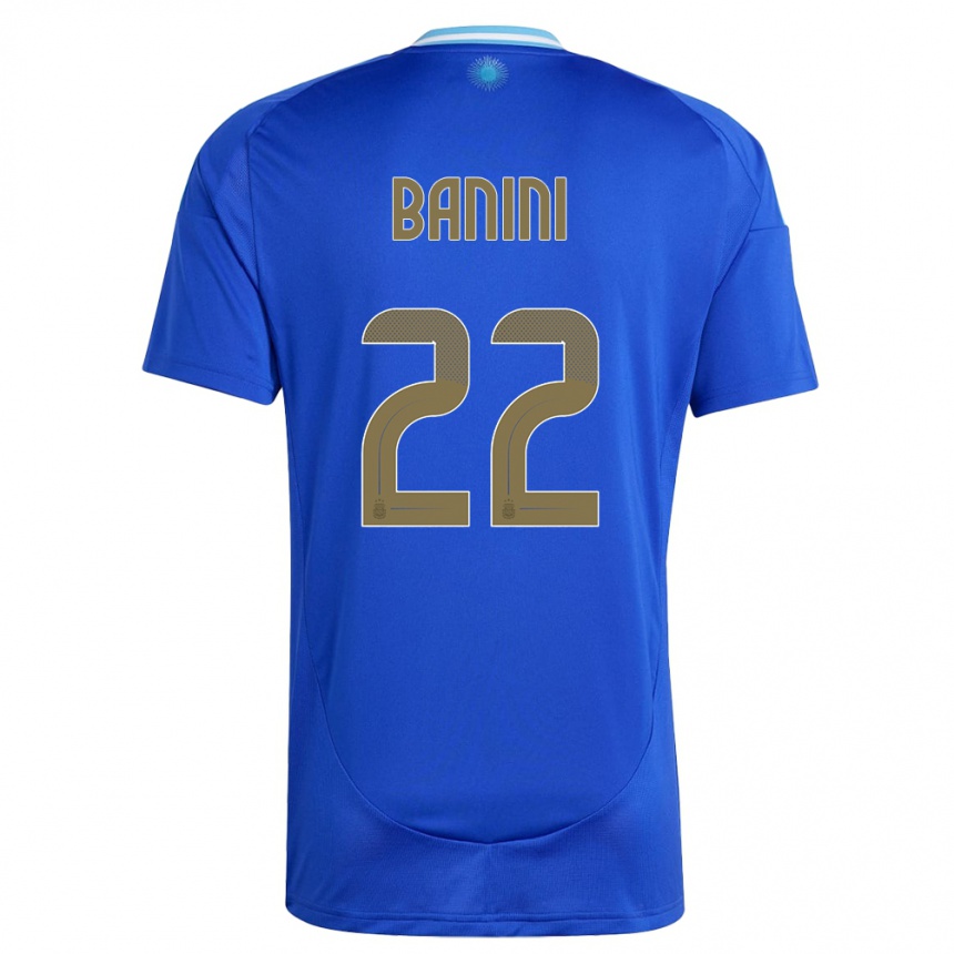 Men Football Argentina Estefania Banini #22 Blue Away Jersey 24-26 T-Shirt Australia