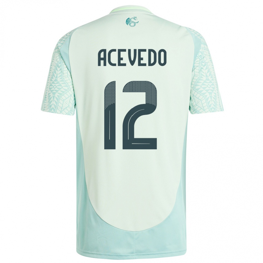 Men Football Mexico Carlos Acevedo #12 Linen Green Away Jersey 24-26 T-Shirt Australia