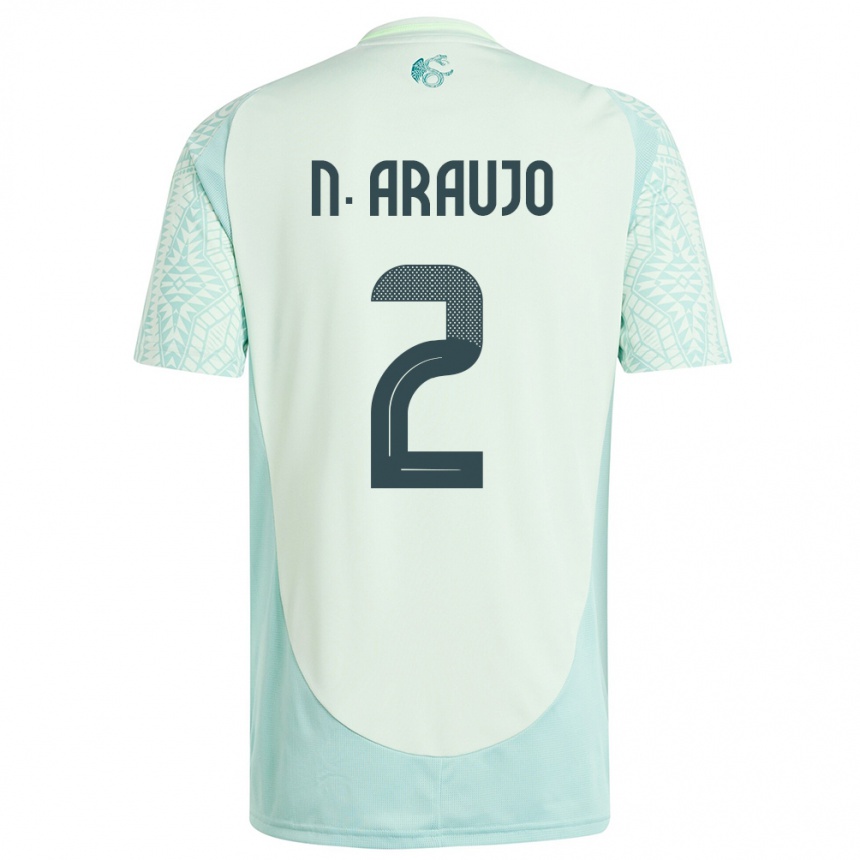 Men Football Mexico Nestor Araujo #2 Linen Green Away Jersey 24-26 T-Shirt Australia