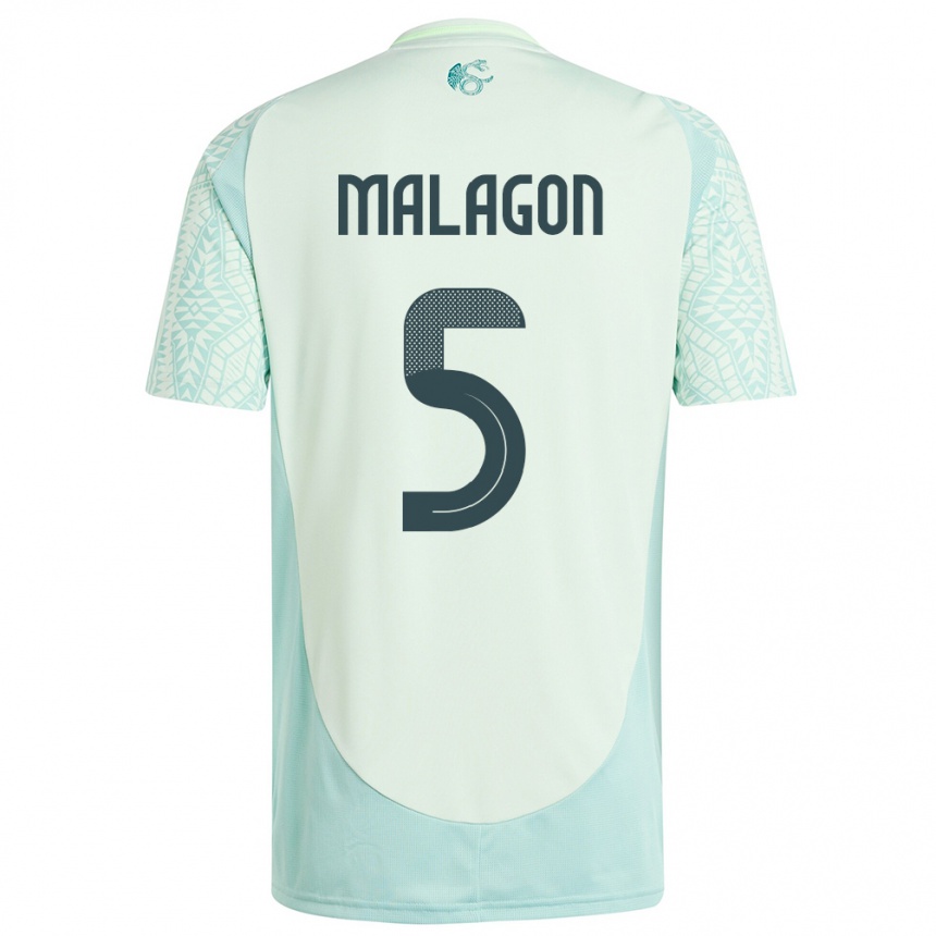 Men Football Mexico Luis Malagon #5 Linen Green Away Jersey 24-26 T-Shirt Australia