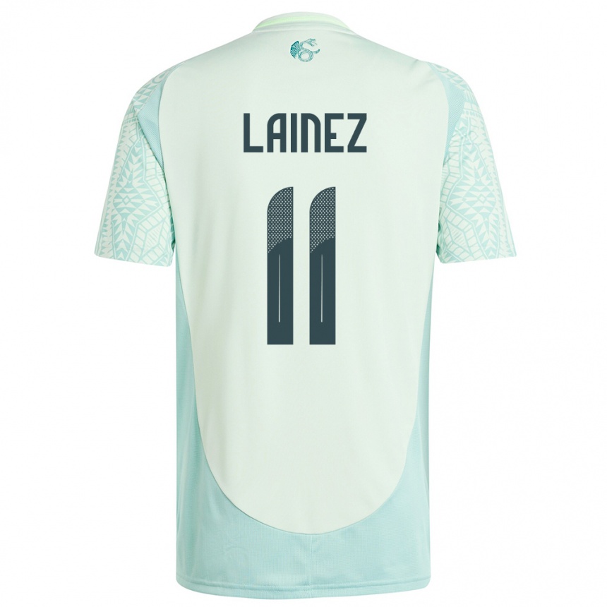 Men Football Mexico Diego Lainez #11 Linen Green Away Jersey 24-26 T-Shirt Australia