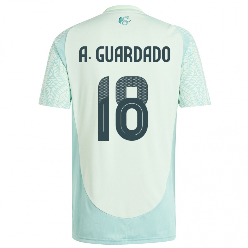 Men Football Mexico Andres Guardado #18 Linen Green Away Jersey 24-26 T-Shirt Australia