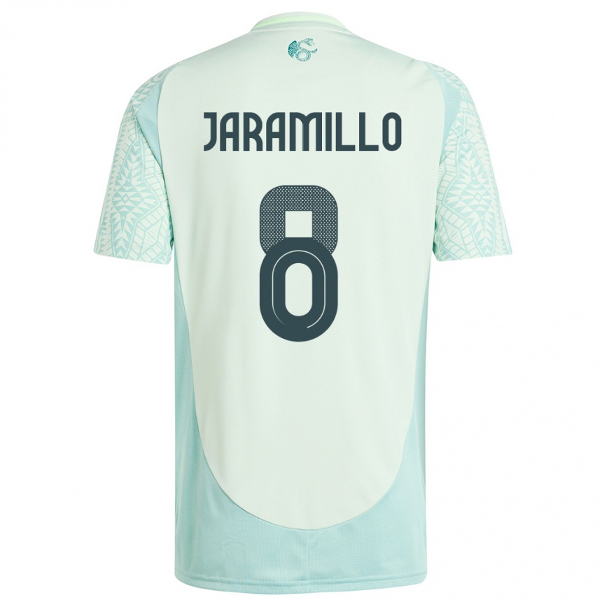 Men Football Mexico Carolina Jaramillo #8 Linen Green Away Jersey 24-26 T-Shirt Australia