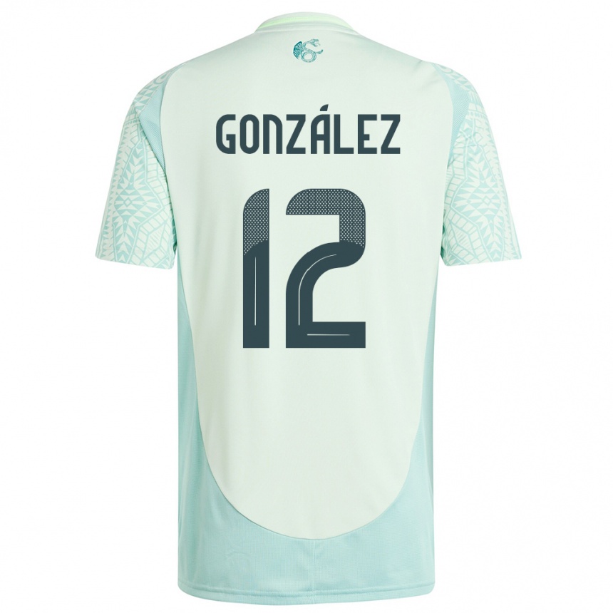 Men Football Mexico Itzel Gonzalez #12 Linen Green Away Jersey 24-26 T-Shirt Australia