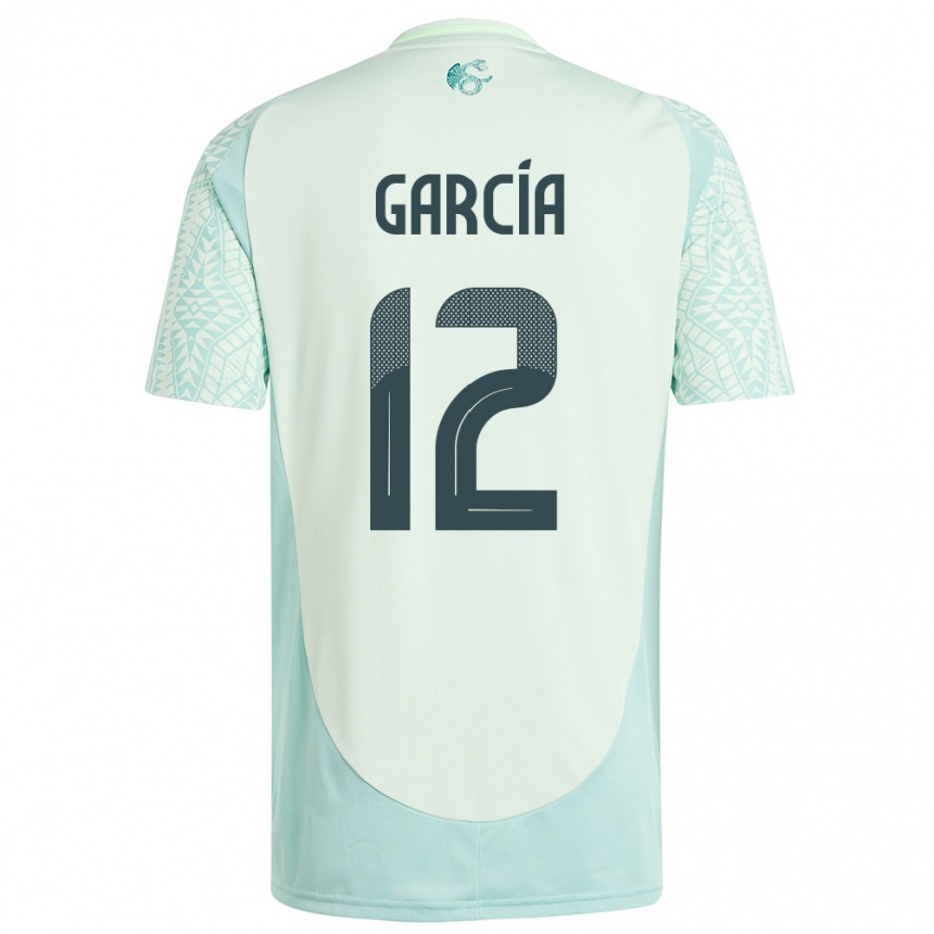 Men Football Mexico Eduardo Garcia #12 Linen Green Away Jersey 24-26 T-Shirt Australia