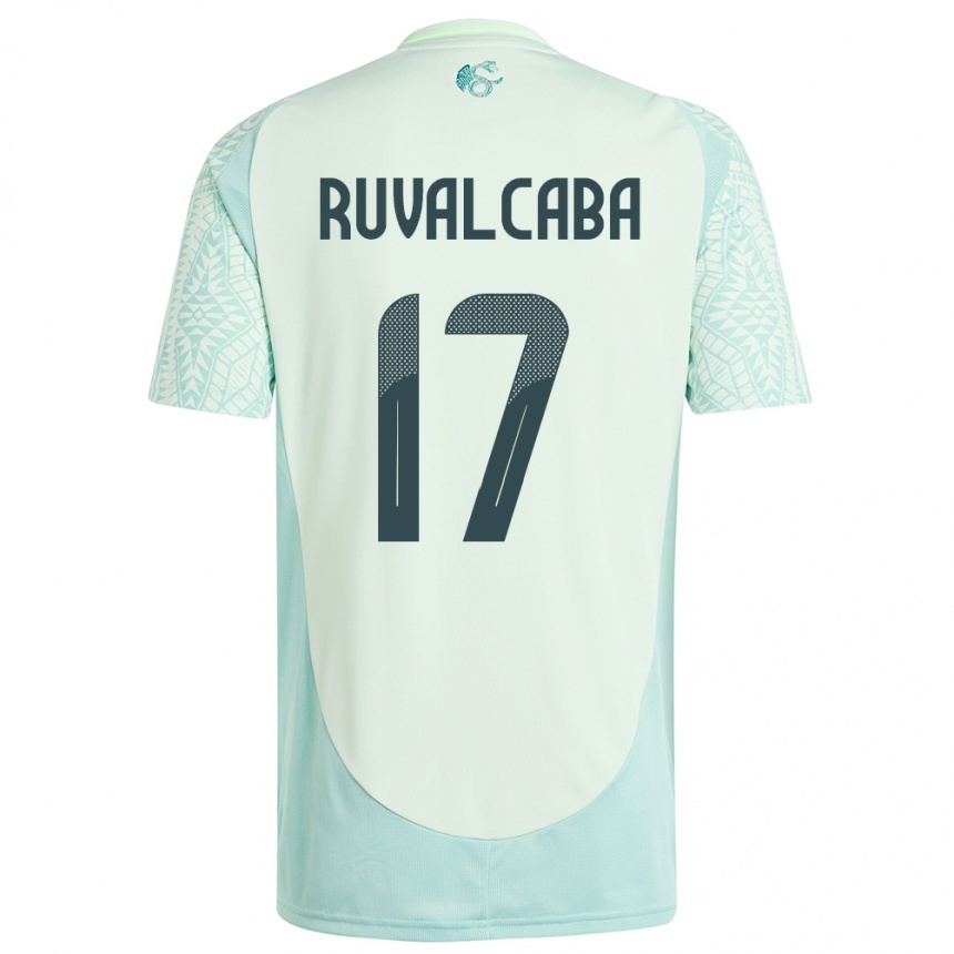 Men Football Mexico Jorge Ruvalcaba #17 Linen Green Away Jersey 24-26 T-Shirt Australia