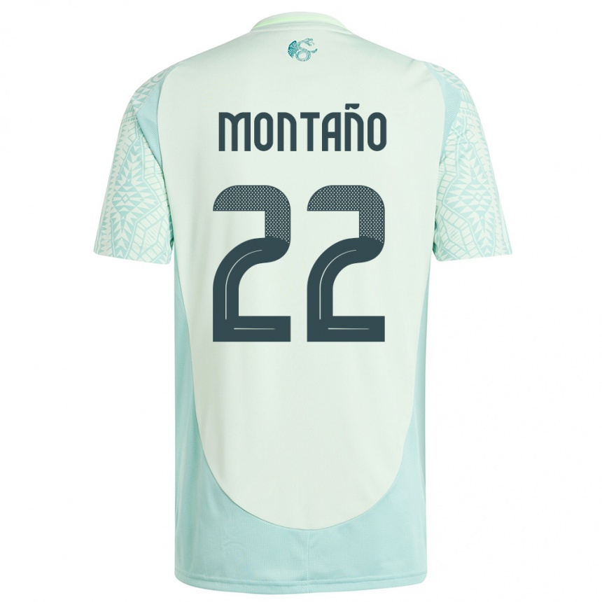 Men Football Mexico Andres Montano #22 Linen Green Away Jersey 24-26 T-Shirt Australia