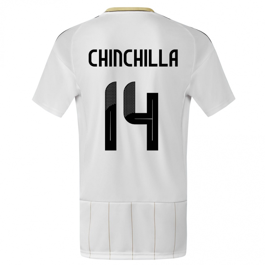 Men Football Costa Rica Priscila Chinchilla #14 White Away Jersey 24-26 T-Shirt Australia