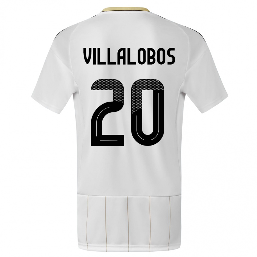 Men Football Costa Rica Fabiola Villalobos #20 White Away Jersey 24-26 T-Shirt Australia