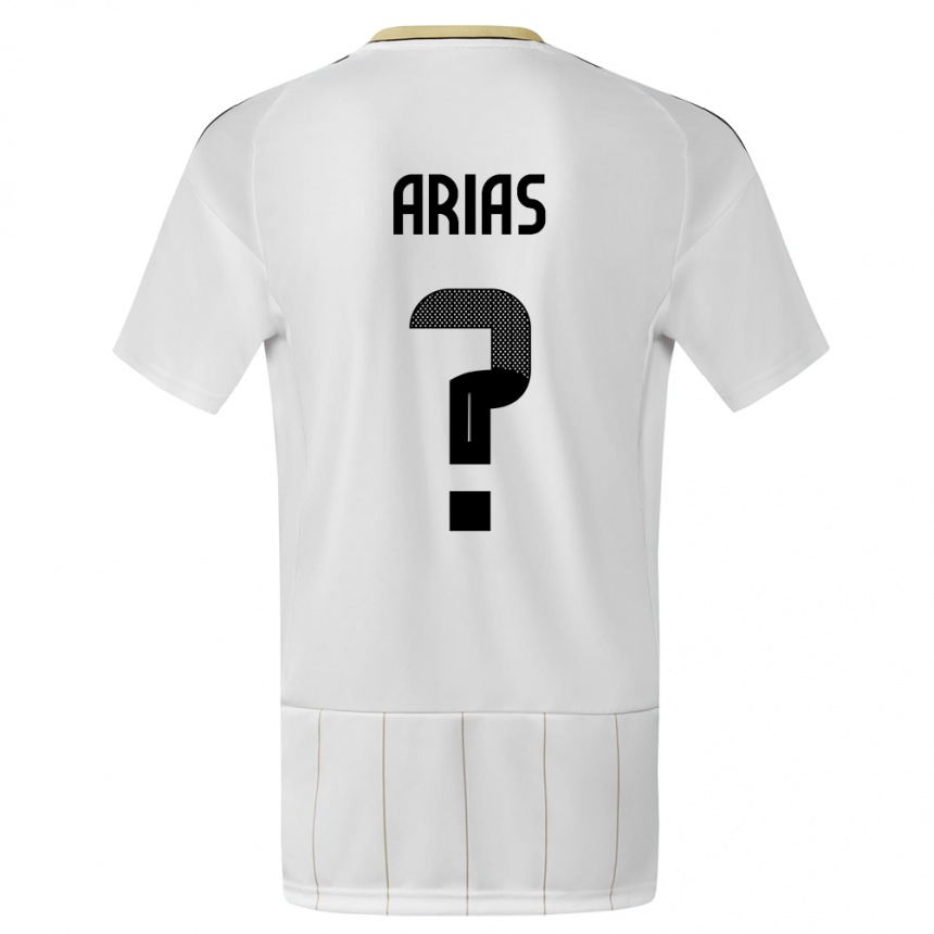 Men Football Costa Rica Jose Arias #0 White Away Jersey 24-26 T-Shirt Australia