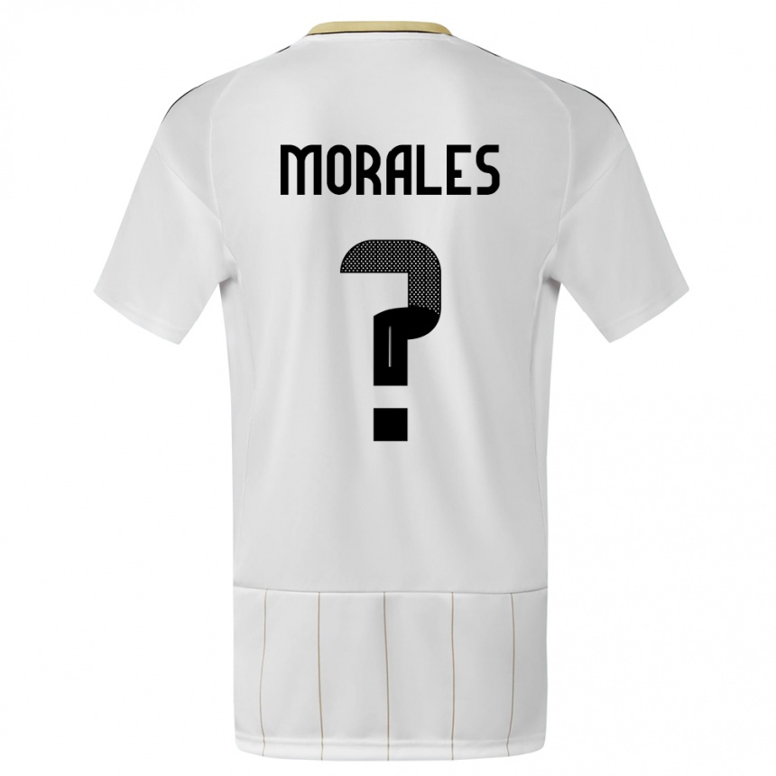 Men Football Costa Rica Bryan Morales #0 White Away Jersey 24-26 T-Shirt Australia