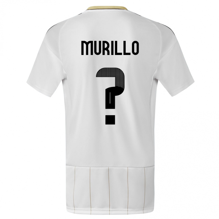 Men Football Costa Rica Isaac Murillo #0 White Away Jersey 24-26 T-Shirt Australia