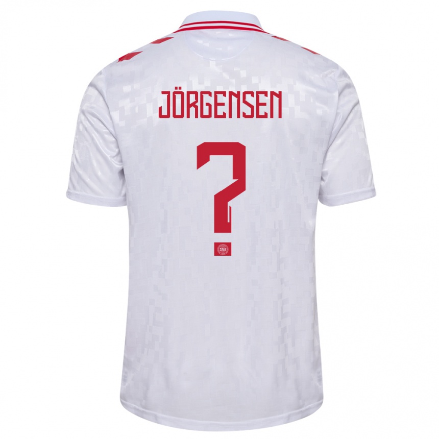 Men Football Denmark Thomas Jörgensen #0 White Away Jersey 24-26 T-Shirt Australia