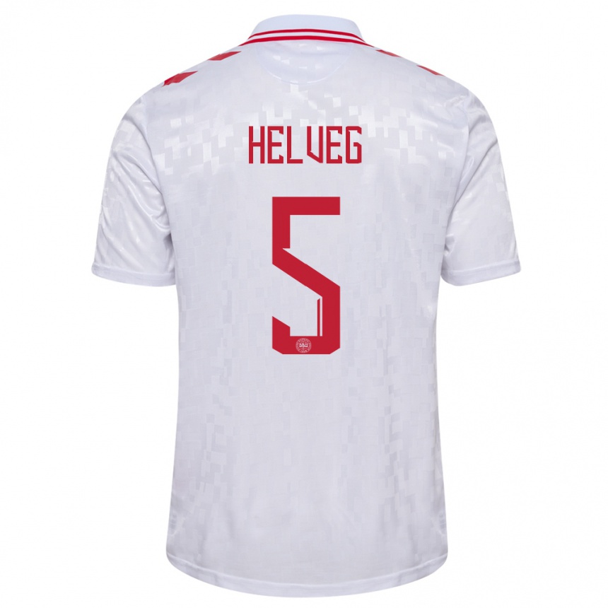 Men Football Denmark Richard Helveg #5 White Away Jersey 24-26 T-Shirt Australia