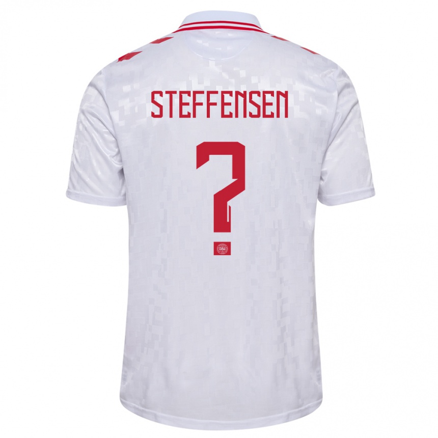 Men Football Denmark Mark Steffensen #0 White Away Jersey 24-26 T-Shirt Australia