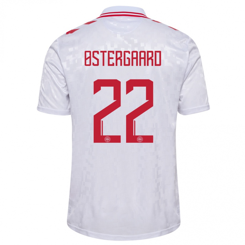 Men Football Denmark Maja Bay Ostergaard #22 White Away Jersey 24-26 T-Shirt Australia