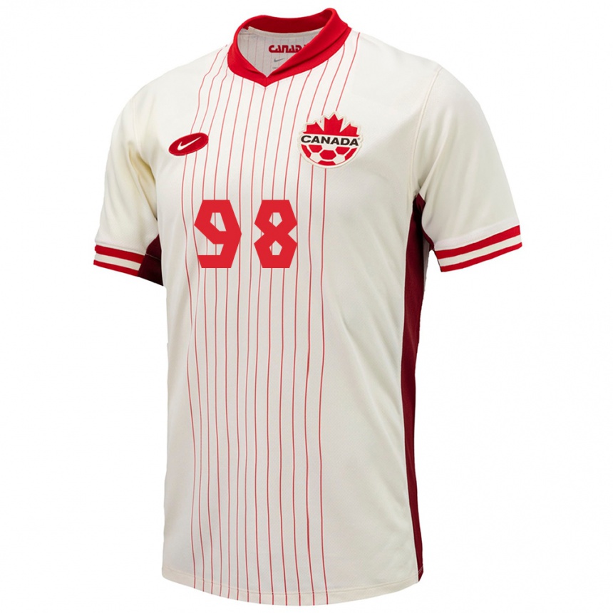 Men Football Canada Olivia Smith #98 White Away Jersey 24-26 T-Shirt Australia