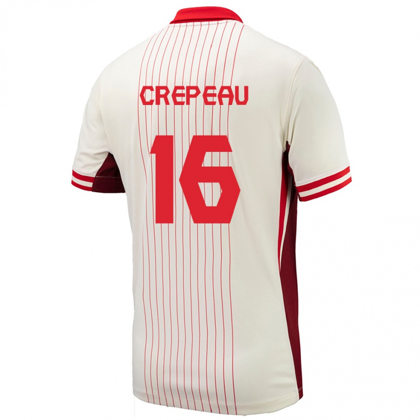 Men Football Canada Maxime Crepeau #16 White Away Jersey 24-26 T-Shirt Australia