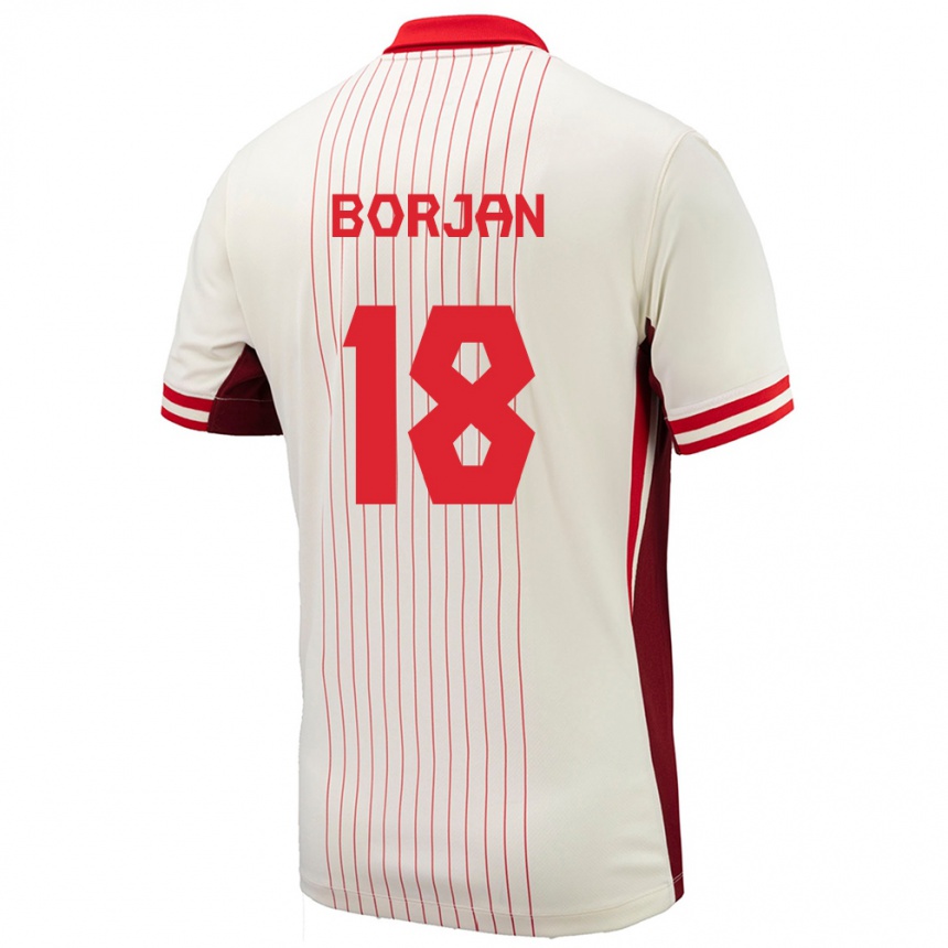 Men Football Canada Milan Borjan #18 White Away Jersey 24-26 T-Shirt Australia