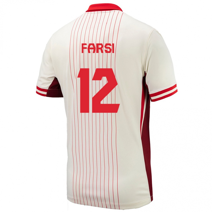 Men Football Canada Mohamed Farsi #12 White Away Jersey 24-26 T-Shirt Australia