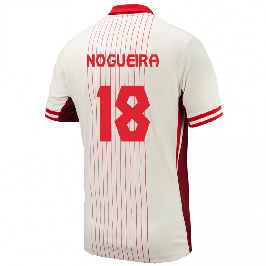 Men Football Canada Matthew Nogueira #18 White Away Jersey 24-26 T-Shirt Australia