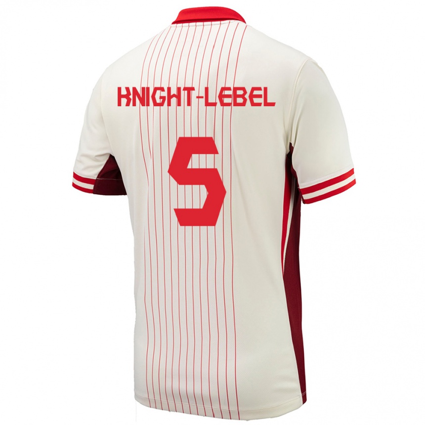 Men Football Canada Jamie Knight Lebel #5 White Away Jersey 24-26 T-Shirt Australia