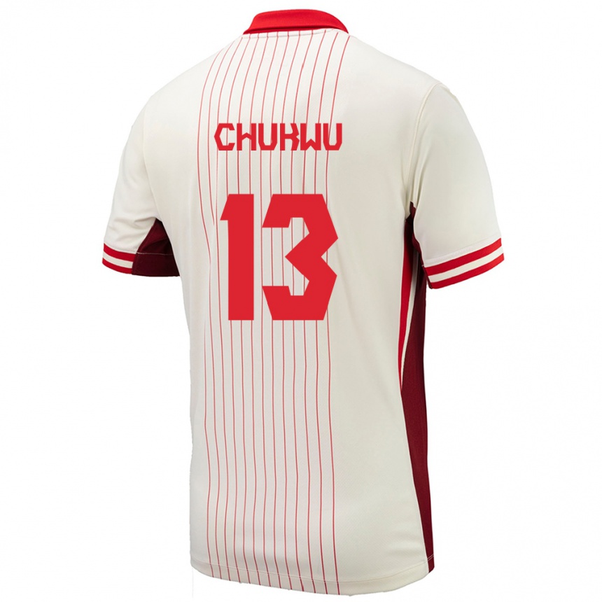 Men Football Canada Richard Chukwu #13 White Away Jersey 24-26 T-Shirt Australia