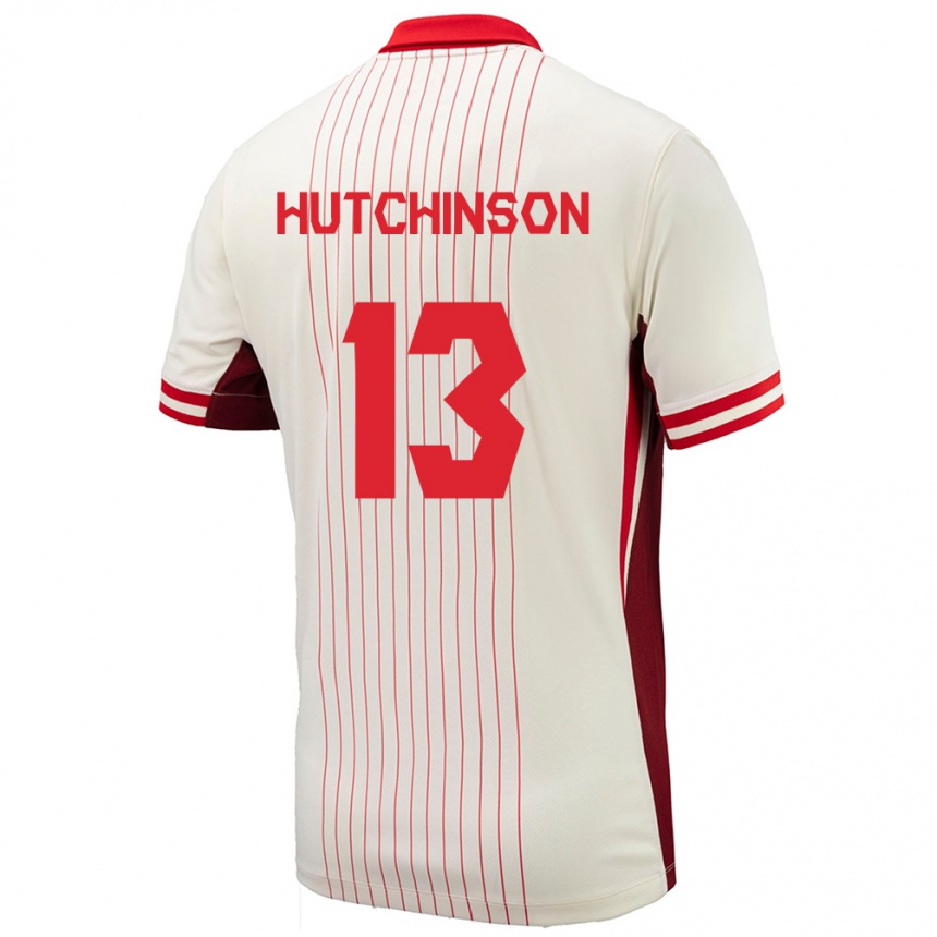 Men Football Canada Atiba Hutchinson #13 White Away Jersey 24-26 T-Shirt Australia