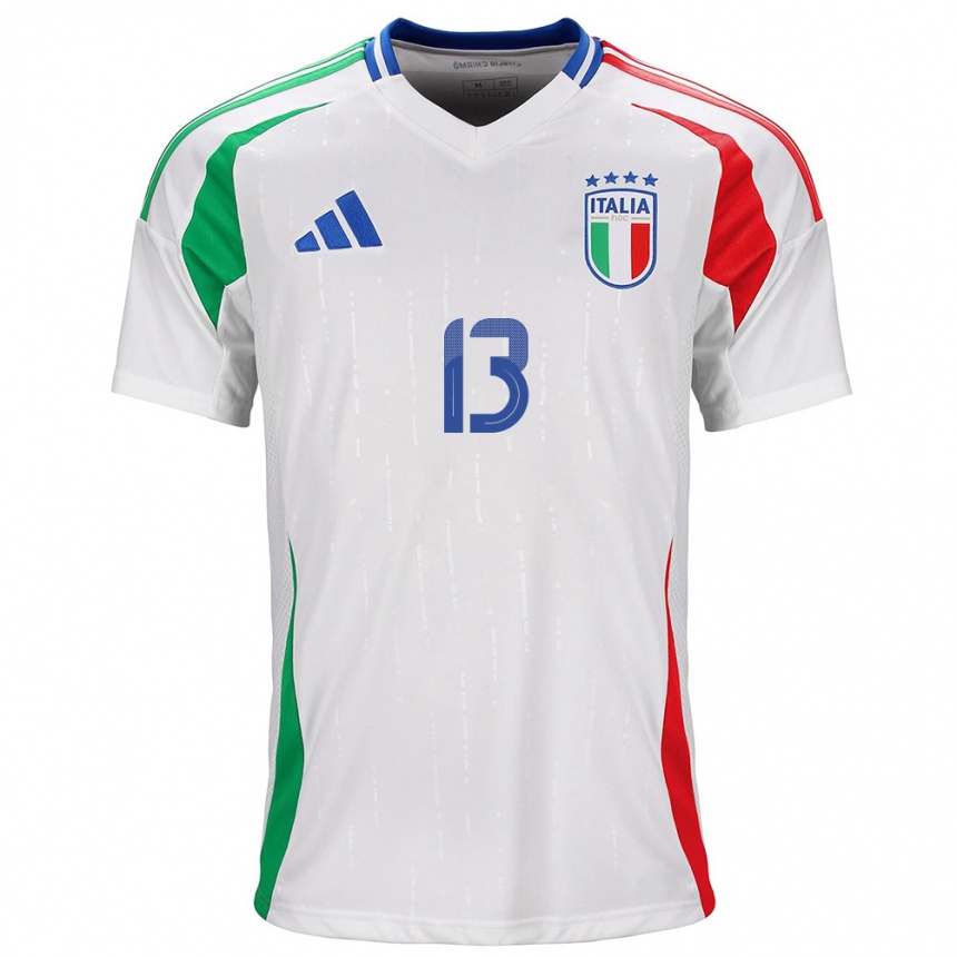 Men Football Italy Christian Corradi #13 White Away Jersey 24-26 T-Shirt Australia