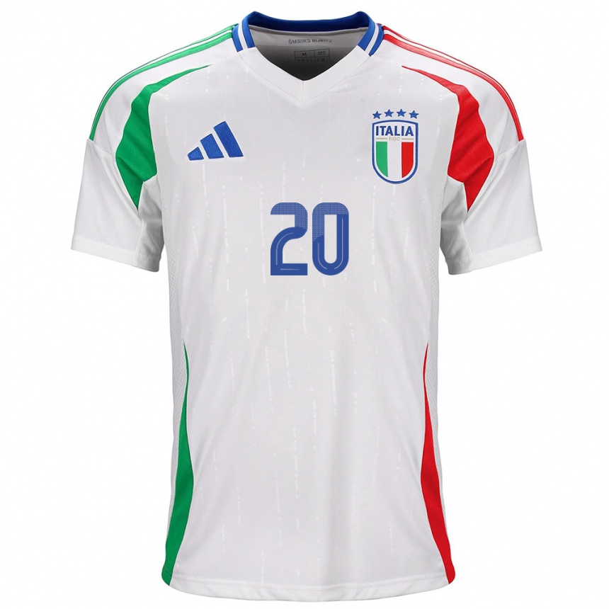 Men Football Italy Giada Greggi #20 White Away Jersey 24-26 T-Shirt Australia