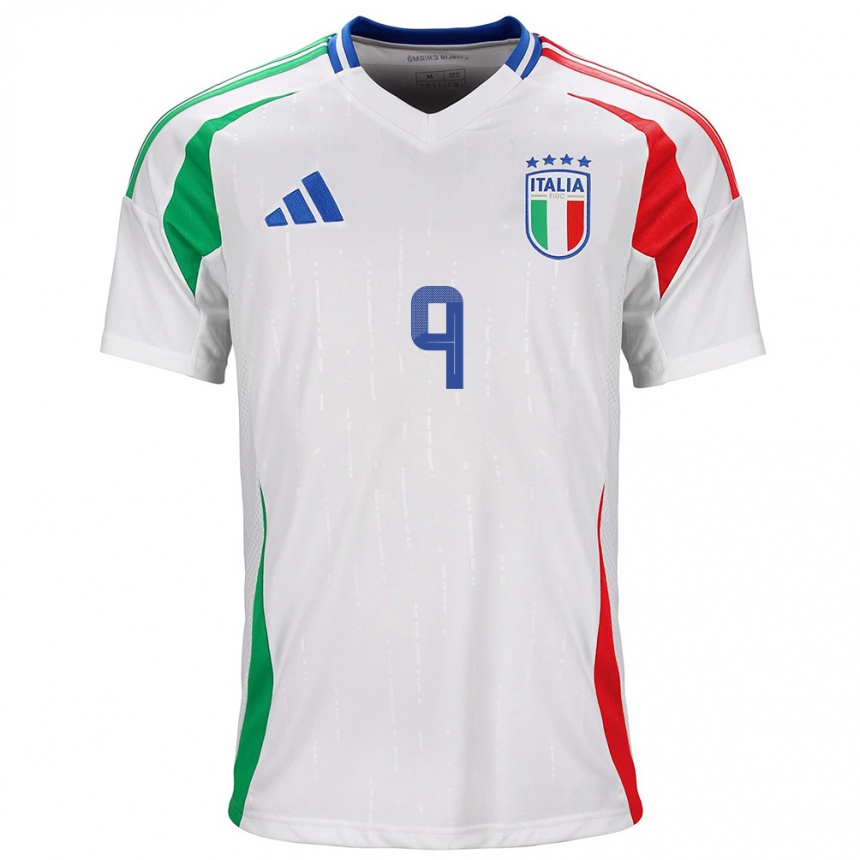 Men Football Italy Patrizia Panico #9 White Away Jersey 24-26 T-Shirt Australia