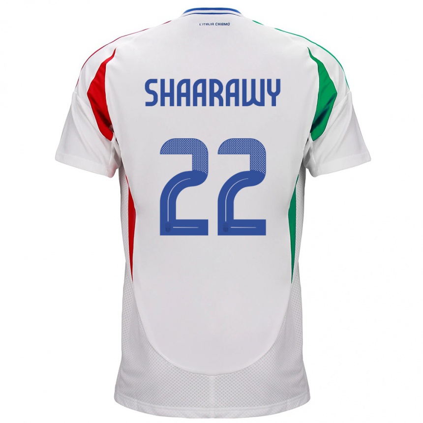 Men Football Italy Stephan El Shaarawy #22 White Away Jersey 24-26 T-Shirt Australia